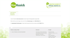Desktop Screenshot of mackusick.de